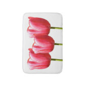 Trio-Rosen-Tulpen Badematte (Vorderseite Vertikal)