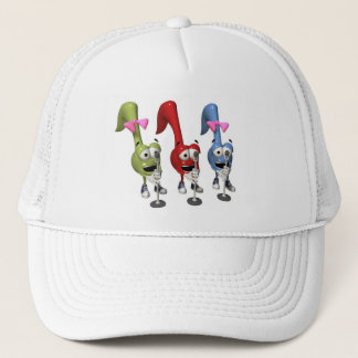 Trio-Sänger-Musik-Hut Truckerkappe