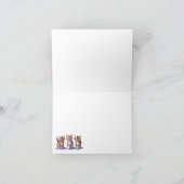 Trio Tabby Kittens Faltkarte Einladung (Innenseite)