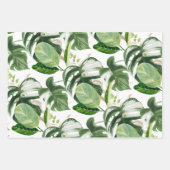 Trio Tropical Pink Christmas Flamingo Weihnachtsma Geschenkpapier Set (Vorderseite 3)