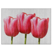 Trio-Tulpen Schneidebrett (Vorderseite)