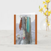 Trio Vintag Lures Note Card #1 Karte (Gelbe Blume)