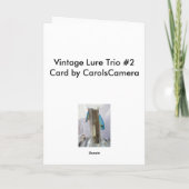 Trio Vintag Lures Note Card #2 Karte (Rückseite)