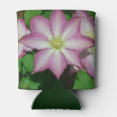 Trio von Clematin Rosa und Weißer Frühling Wein Dosenkühler (Rückseite)