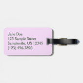 Trio von Clematin Rosa und Weißer Frühling Wein Gepäckanhänger (Rückseite horizontal)