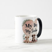 Trio Welpen Morphing Tasse (11 oz) (VorderseiteRechts)