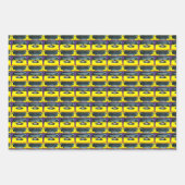 Trio Wrapping Paper Flat Sheet Set 3 Geschenkpapier Set (Vorderseite 3)