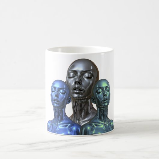 Trio zukünftiger Frauen Kaffeetasse (Mittel)