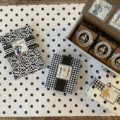 Trio zum Schwarzen und Weißbuch Geschenkpapier Set