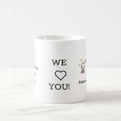 Triole Babys: Wir Liebe Mama Geschenk, Kaffeetasse (Mittel)
