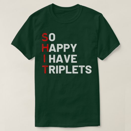 Triole Mama Triplets Funny Triplet Mama Triole T-Shirt (Design vorne)