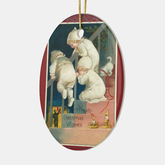 Triole Weihnachtsschmuck Vintag Viktorianisch (Links)