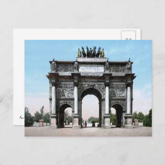 Triomphe du Carrousel Postkarte (Vorne/Hinten)