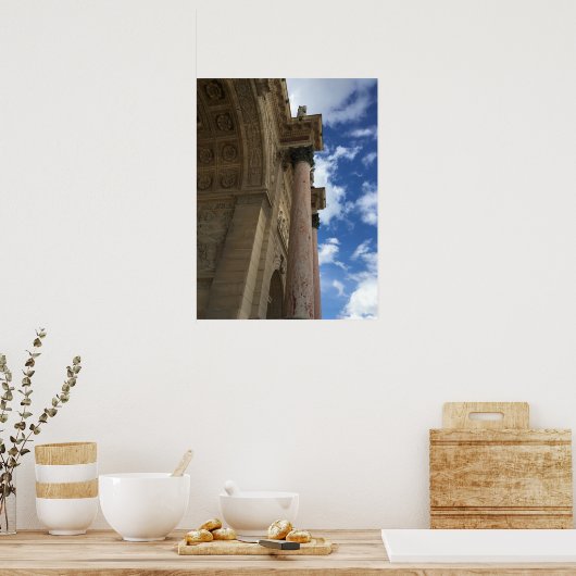 Triomphe du Carrousel Postkarte Poster (Küche)