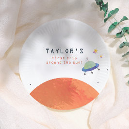 Trip Around The Sun | Space Boy Birthday Pappteller
