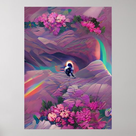 Trip Balls Art - Astronaut Obstacles Poster (Vorne)