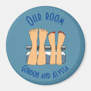  Trip Funny Feet Cruise Schiff Stateroom Door Mark Magnet