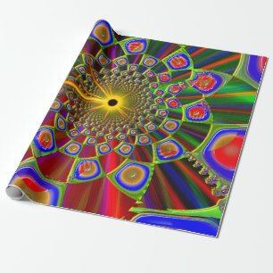 Trip in Psychedelic 3D Optics Geschenkpapier