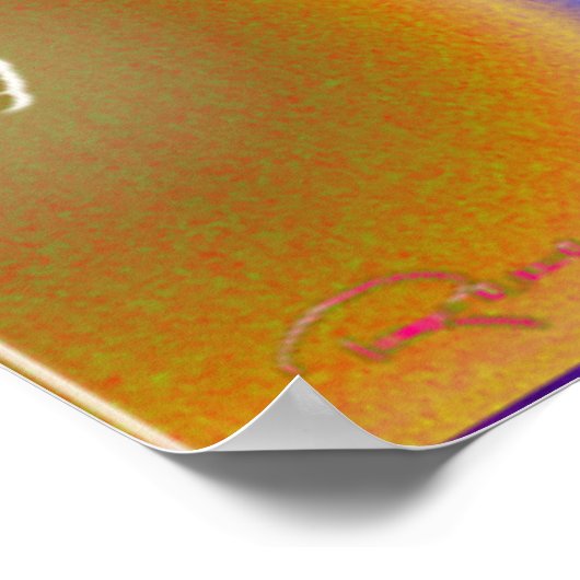 Trip in Psychedelic 3D Optics Poster (Ecke)