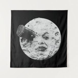 Trip Mond Vintage-Film Kino cc0 Film Georges mich Wandteppich