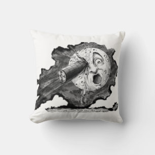 Trip Moon Zeichnungsreise Georges Melies Vintage s Kissen