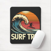 Trip Retro Sunset Mousepad (Mit Mouse)