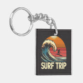 Trip Retro Sunset Schlüsselanhänger (Vorderseite links)