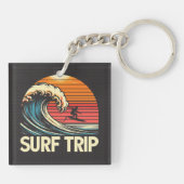 Trip Retro Sunset Schlüsselanhänger (Rückseite)