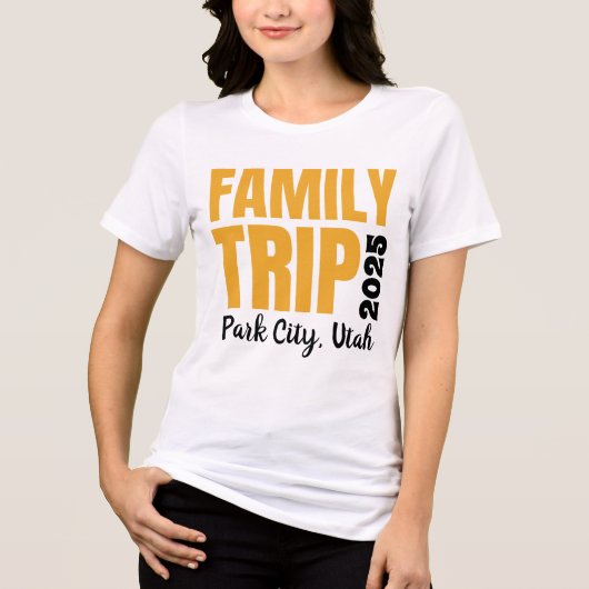 Trip-Shirt für Familien Tri-Blend Shirt (Vorderseite)