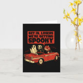 Trip Spooky - Halloween Karte (Gelbe Blume)