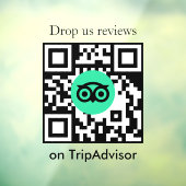 Tripadvisor Bewertungen QR-Code Geschäft Fenster A Fensteraufkleber (Blatt 3)