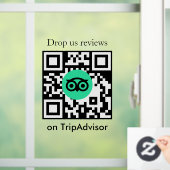 Tripadvisor Bewertungen QR-Code Geschäft Fenster A Fensteraufkleber (Zuhause)