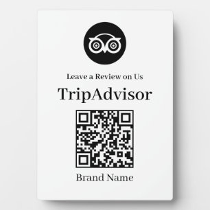 Tripadvisor QR-Code Anzeigetafel für Geschäftsbe Fotoplatte