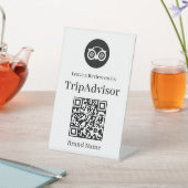 Tripadvisor QR Code | Überprüfung von Geschäftsanf Sockelschild (In SItu)