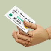 Tripadvisor Review Request Card mit QR Code Telefonnummerkarte