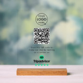 Tripadvisor-Reviews | Business Review Link QR Code Acrylschild (Neutral)