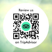 Tripadvisor-Reviews | Business Review QR Code Fensteraufkleber (Blatt 3)