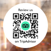 Tripadvisor-Reviews | Business Review QR Code Fensteraufkleber (Blatt 2)