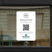 Tripadvisor-Reviews | Business Review QR Code Fensteraufkleber