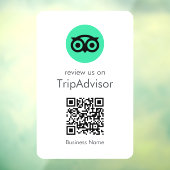 Tripadvisor-Reviews | Business Review QR Code Fensteraufkleber (Blatt 3)