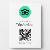 Tripadvisor-Reviews | Business Review QR Code Fotoplatte (Vorderseite)