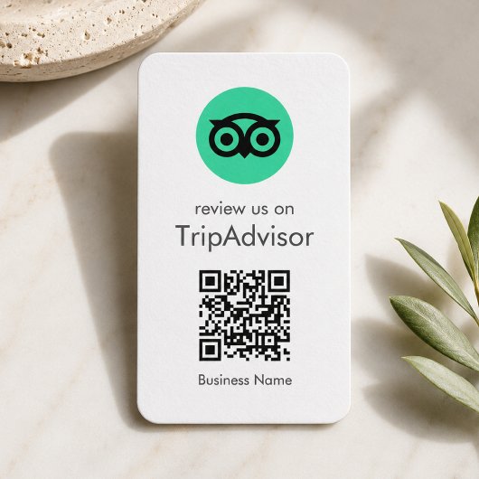 Tripadvisor-Reviews | Business Review QR Code Visitenkarte