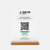Tripadvisor reviews QR Code Rate Business 5 Star Acrylschild (Vorderseite)
