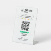 Tripadvisor reviews QR Code Rate Business 5 Star Sockelschild (Vorderseite)
