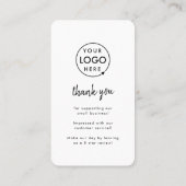 TripAdvisor-Überprüfungen | Business Review Link Q Visitenkarte (Rückseite)