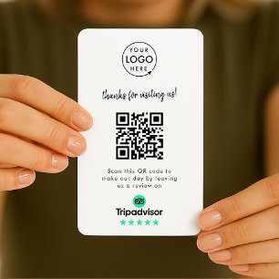 TripAdvisor-Überprüfungen Business Review Link Q Visitenkarte