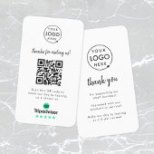 TripAdvisor-Überprüfungen | Business Review Link Q Visitenkarte