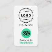 TripAdvisor-Überprüfungs-Anforderungskarte mit QR- Visitenkarte (Rückseite)