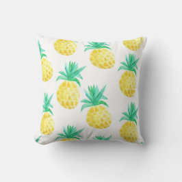 Tripical Watercolor-Ananas-Wohngestaltung Kissen