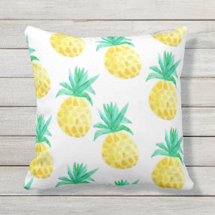 Tripical Watercolor-Ananas-Wohngestaltung Kissen